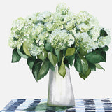 Plaid Hydrangea Vase